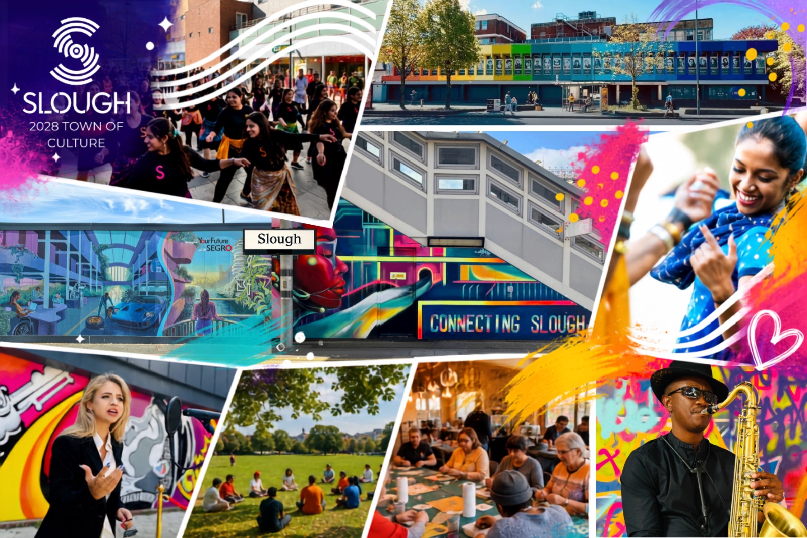 A postcard from Slough - side one
